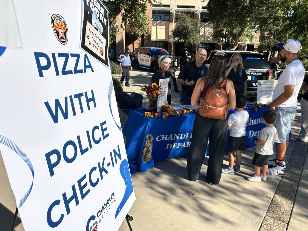 Chandler Police Department Pizza With Police 2025 Event